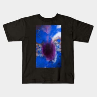 Blue and Purple Abstract Painting Kids T-Shirt